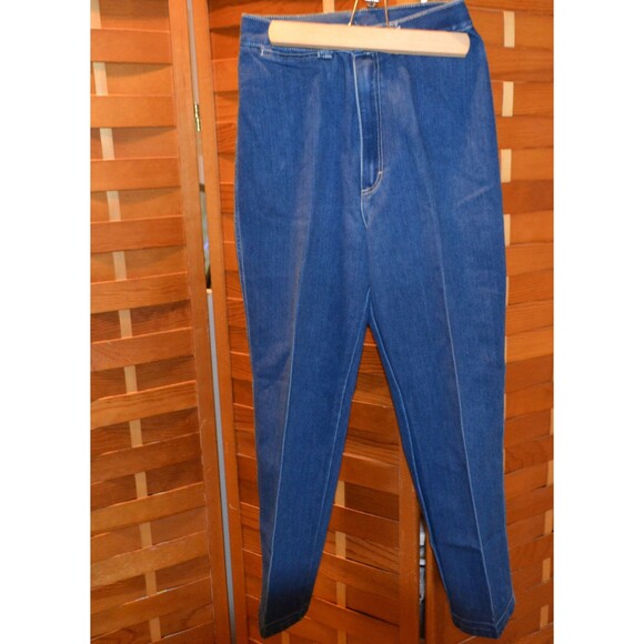 Vintage Jeans Ultra High Flat Front P.S. Gitano 1970s Logo Retro - Picture 5 of 6
